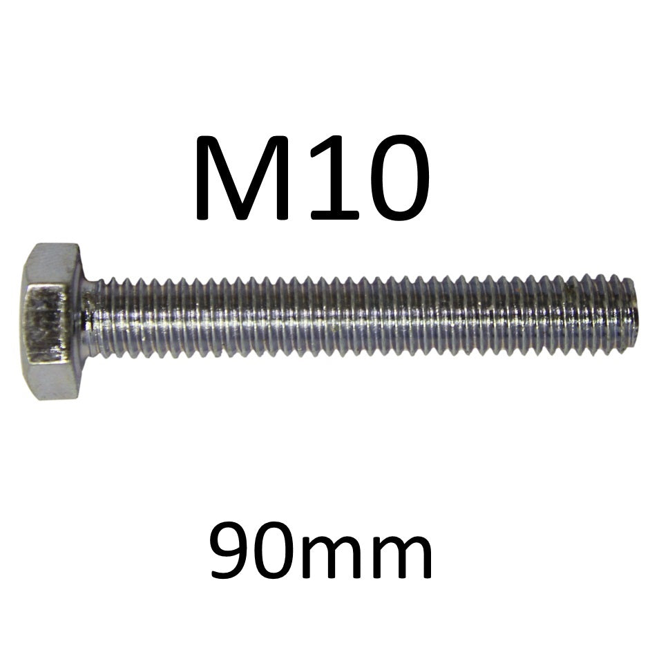 M10 Hex Head BZP Bolts - Various Lengths - Premium M10 Bolts from Olympic Fixings - Just $0.29! Shop now at W Hurst & Son (IW) Ltd