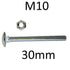 M10 Coach Bolts with Hex Nut BZP - Various Lengths - Premium M10 Bolts from Olympic Fixings - Just $0.40! Shop now at W Hurst & Son (IW) Ltd