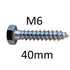 M6 Coach Screws with Hex Head ZP - Various Lengths - Premium M6 Coach Screw from Olympic Fixings - Just $0.07! Shop now at W Hurst & Son (IW) Ltd