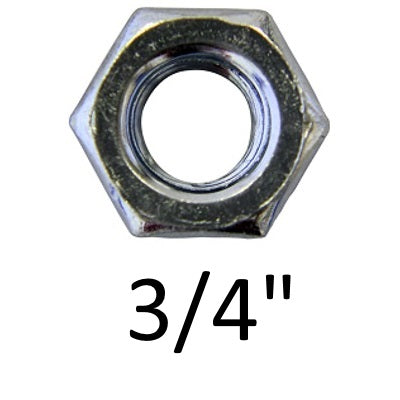 Hex BZP Whitworth Nuts - Various Sizes - Premium Hex Nuts from Fastener Network - Just $0.06! Shop now at W Hurst & Son (IW) Ltd