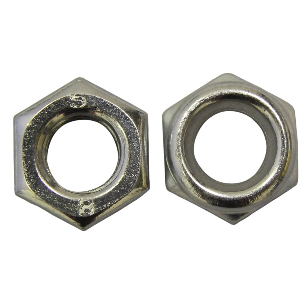 Hex Nyloc BZP Metric Nuts - Various Sizes - Premium Nyloc Nuts from Fastener Network - Just $0.04! Shop now at W Hurst & Son (IW) Ltd