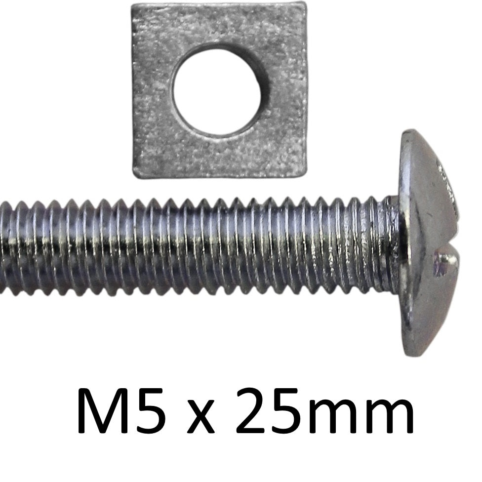 Roofing Bolts with Square Nut BZP - Various Sizes - Premium Roofing Bolts from Olympic Fixings - Just $0.10! Shop now at W Hurst & Son (IW) Ltd