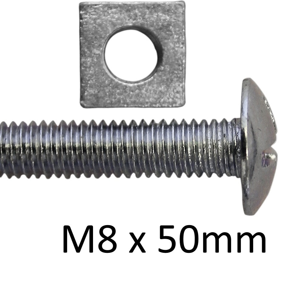 Roofing Bolts with Square Nut BZP - Various Sizes - Premium Roofing Bolts from Olympic Fixings - Just $0.10! Shop now at W Hurst & Son (IW) Ltd