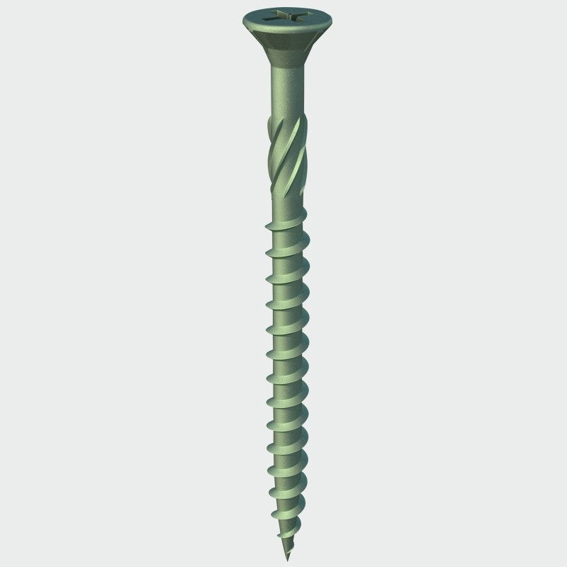 Solo 4.5 Gauge Decking Screws Green - Various Lengths - Premium Decking Screws from T I Midwood - Just $0.10! Shop now at W Hurst & Son (IW) Ltd