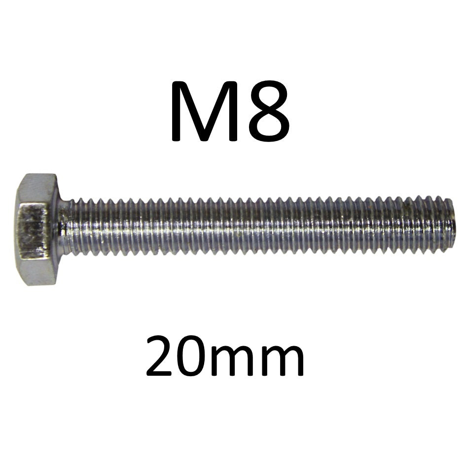 M8 Hex Head BZP Bolts - Various Lengths - Premium M8 Bolts from Olympic Fixings - Just $0.17! Shop now at W Hurst & Son (IW) Ltd