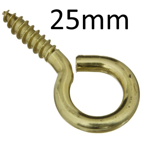 Holt Marine Screw Eyes Solid Brass Metric Pkt5 - Various Sizes - Premium Screw Eyes from Holt Marine - Just $4.7! Shop now at W Hurst & Son (IW) Ltd
