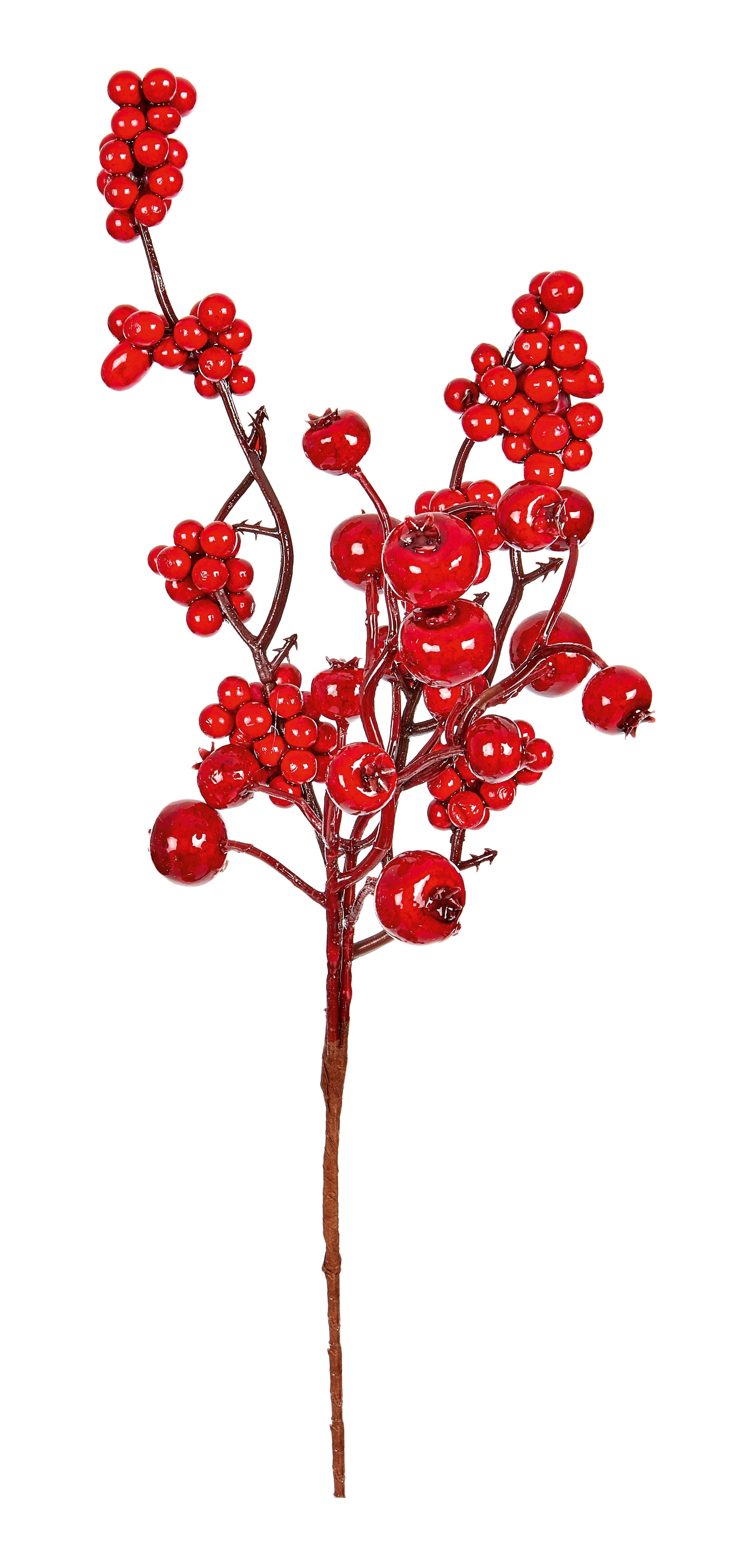 Premier AC199307 Red Berry Pick - Premium Christmas Decorations from Premier Decorations - Just $2.95! Shop now at W Hurst & Son (IW) Ltd