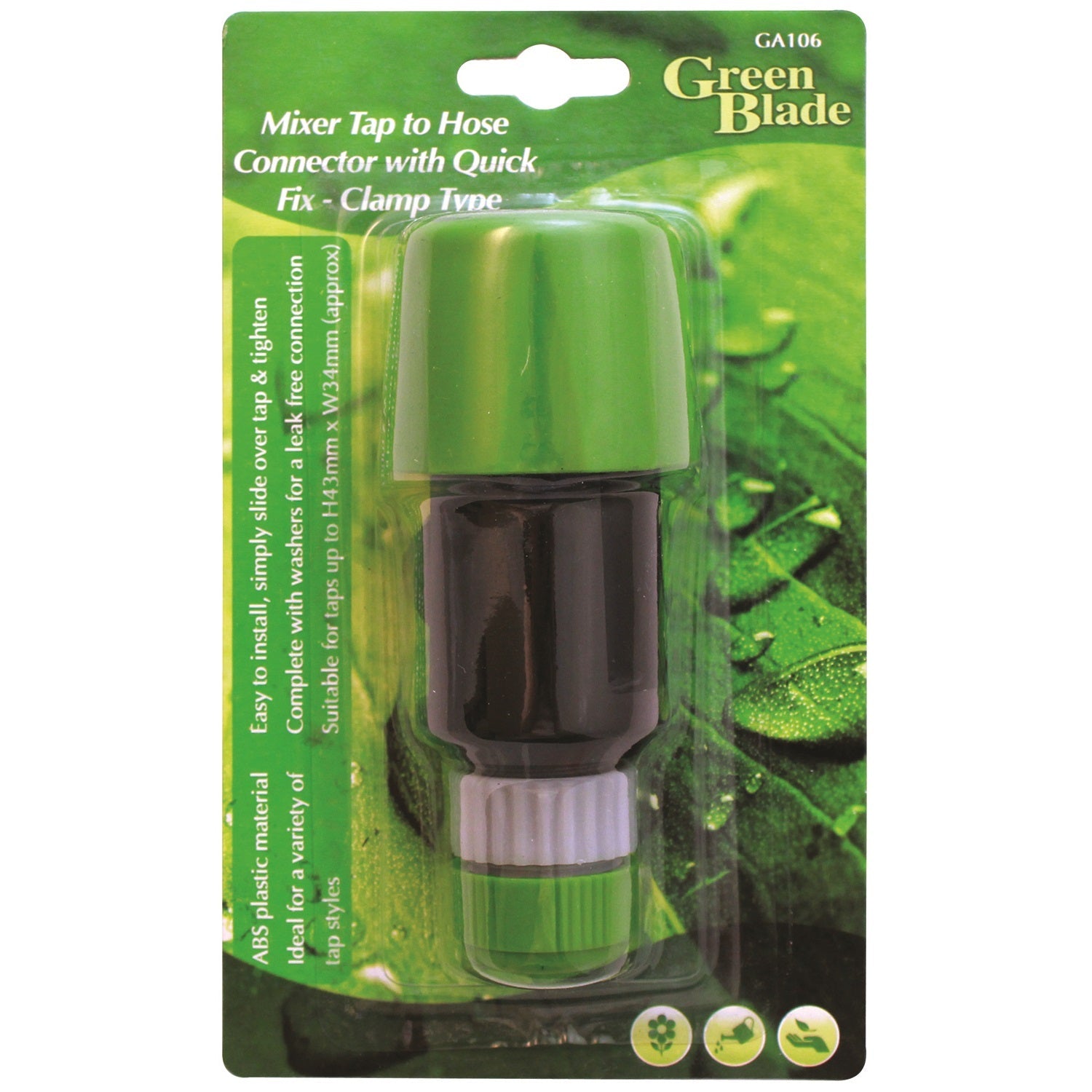 Green Blade GA106 Mixer Tap to Hose Connector Kit - Premium Hose Fittings from HAMBLE - Just $2.3! Shop now at W Hurst & Son (IW) Ltd