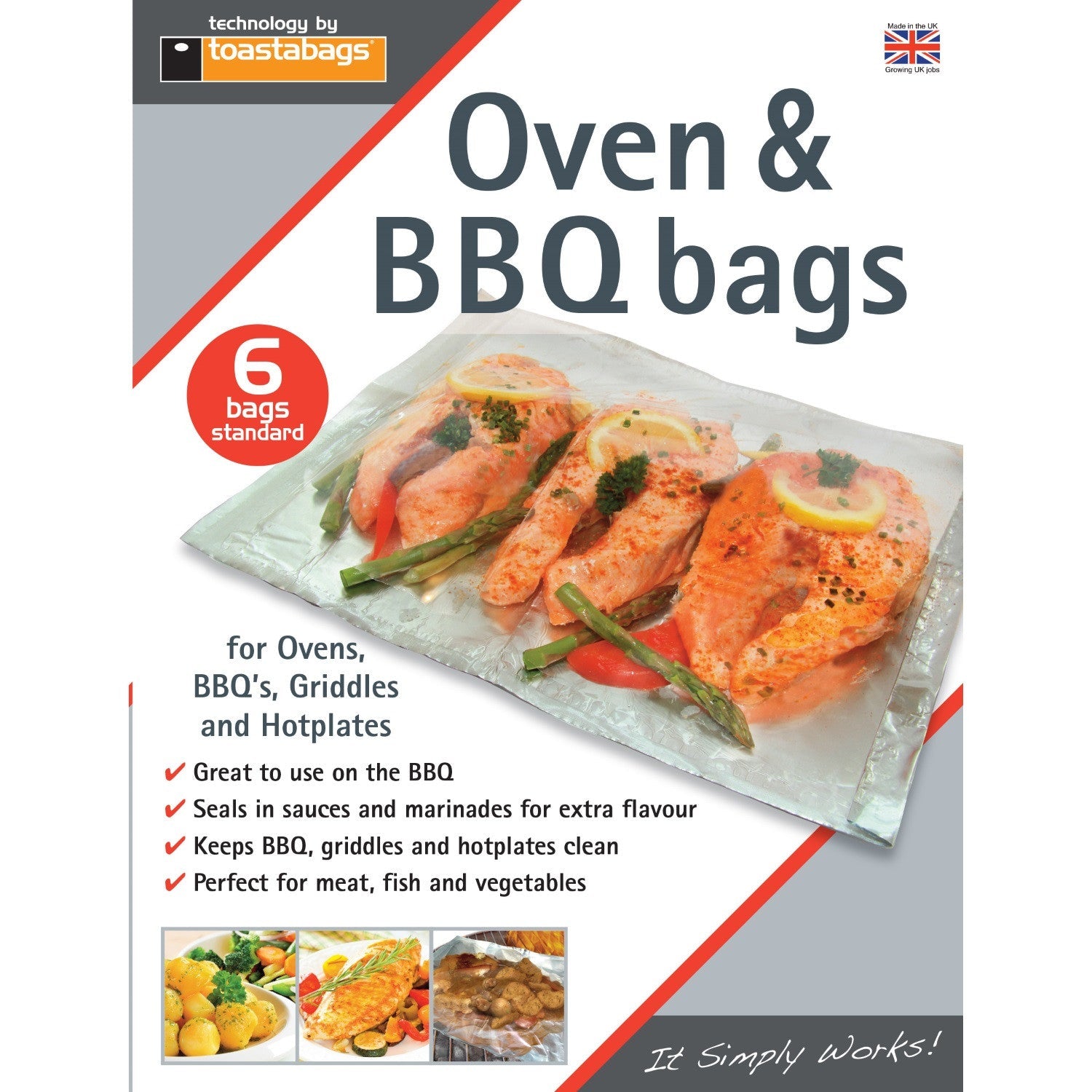 Planit BQBS6PP Oven & BBQ Bags Pkt6 - Premium Roasting Bags / Liners from Planit Products Ltd - Just $1.5! Shop now at W Hurst & Son (IW) Ltd