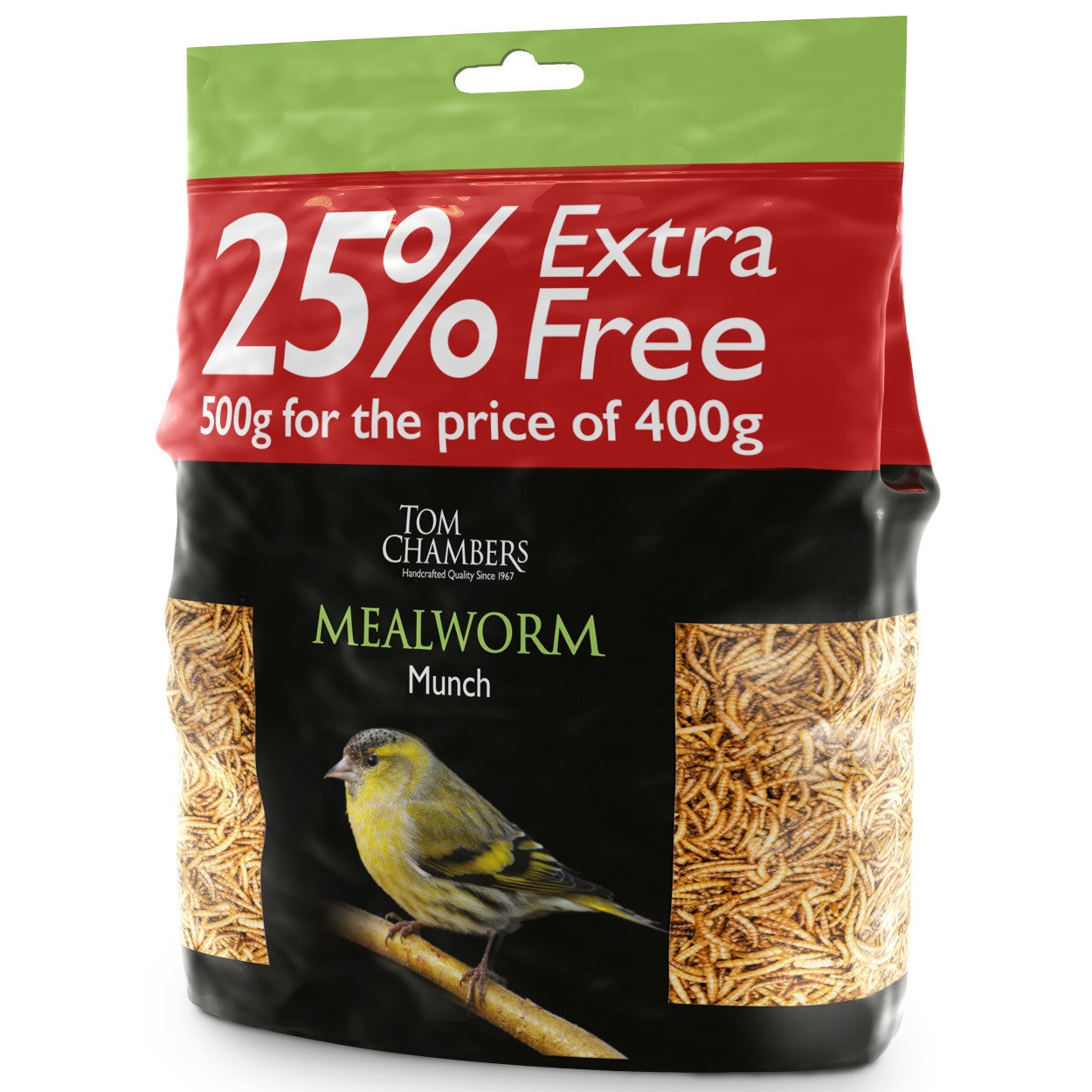 Tom Chambers BFB635 Mealworm Munch 400g + 25% Free - Premium Bird Feed from Tom Chambers - Just $13.99! Shop now at W Hurst & Son (IW) Ltd
