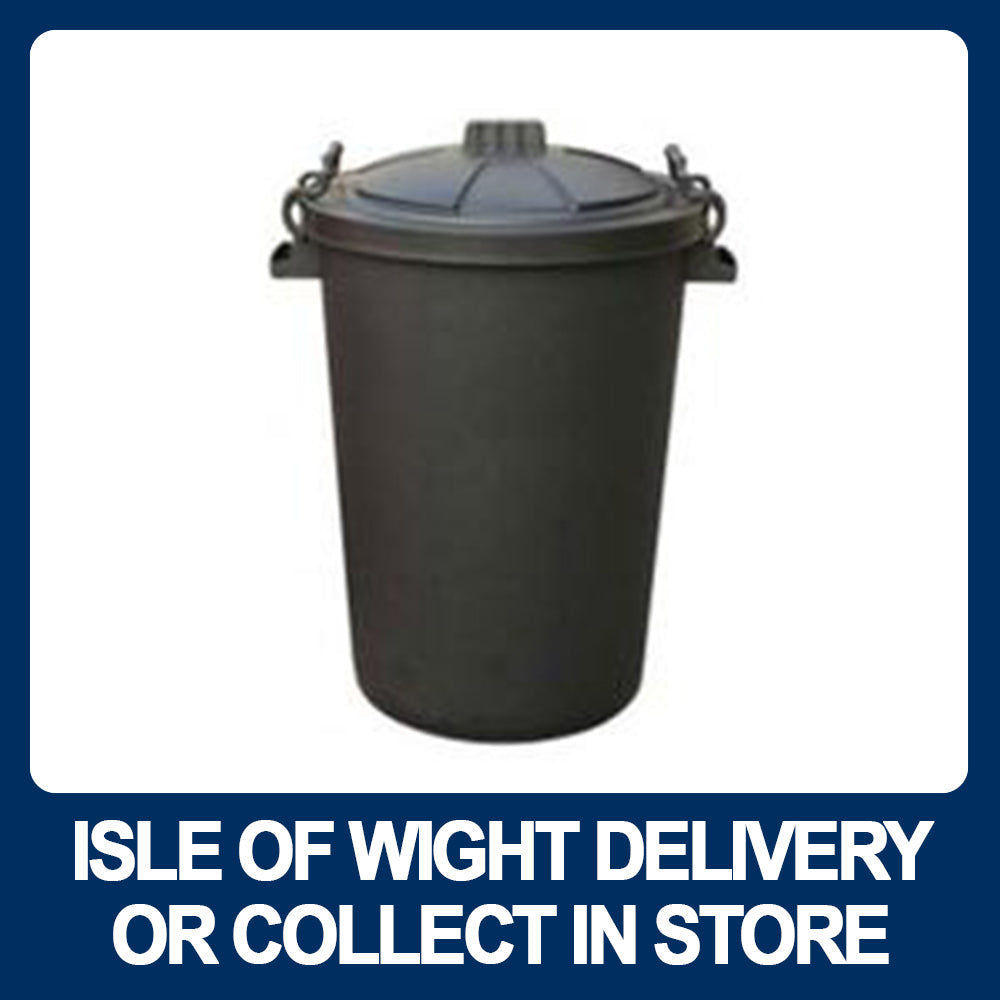 90LTR Black Dustbin with Clip on Lid - Premium Dustbins from W Hurst & Son (IW) Ltd - Just $17.5! Shop now at W Hurst & Son (IW) Ltd