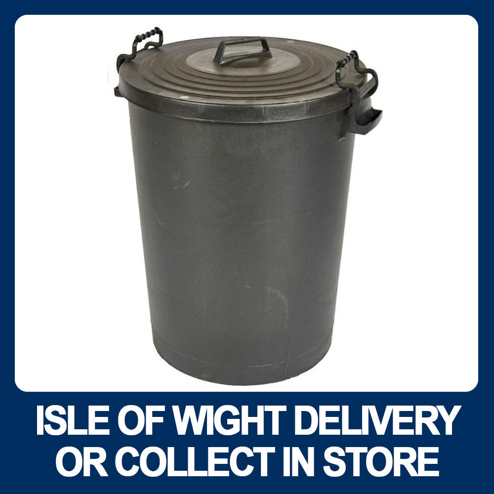 Black Dustbin 110Ltr with Clip on Lid - Premium Dustbins from W Hurst & Son (IW) Ltd - Just $29.95! Shop now at W Hurst & Son (IW) Ltd