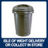 80LTR Black Dustbin with Recessed Handles - Premium Dustbins from W Hurst & Son (IW) Ltd - Just $12.50! Shop now at W Hurst & Son (IW) Ltd