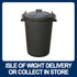 90LTR Black Dustbin with Clip on Lid - Premium Dustbins from W Hurst & Son (IW) Ltd - Just $17.5! Shop now at W Hurst & Son (IW) Ltd