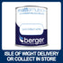 Berger Matt Emulsion 3 Litre - White - Premium Matt Emulsion from Berger - Just $12.95! Shop now at W Hurst & Son (IW) Ltd