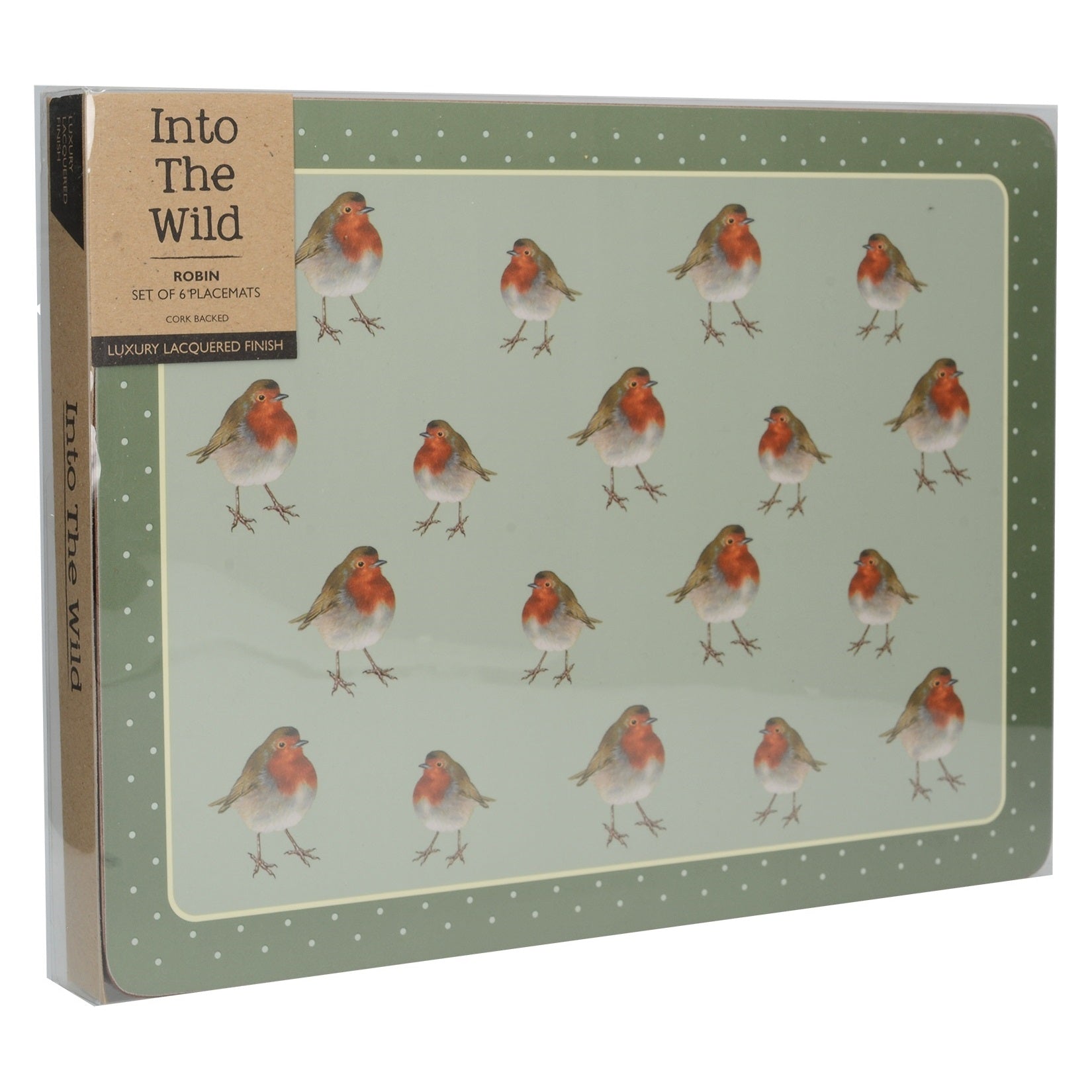 Creative Tops 5187248 Into The Wild Robin Placemats Set Of 6 - Premium Table Mats from Creative Tops - Just $12.95! Shop now at W Hurst & Son (IW) Ltd