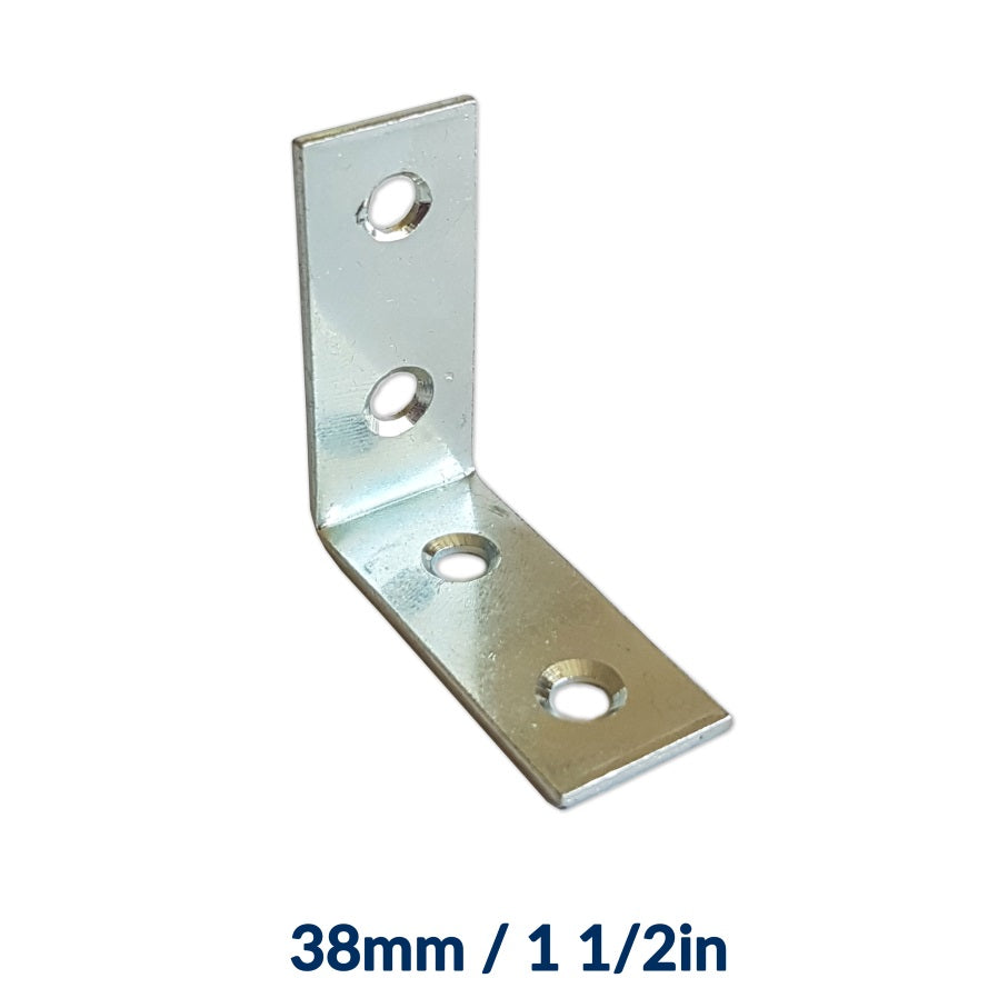 Corner Braces - BZP - Various Sizes - Premium Angle Brackets from A Perry & Co (Hinges) Ltd - Just $0.20! Shop now at W Hurst & Son (IW) Ltd