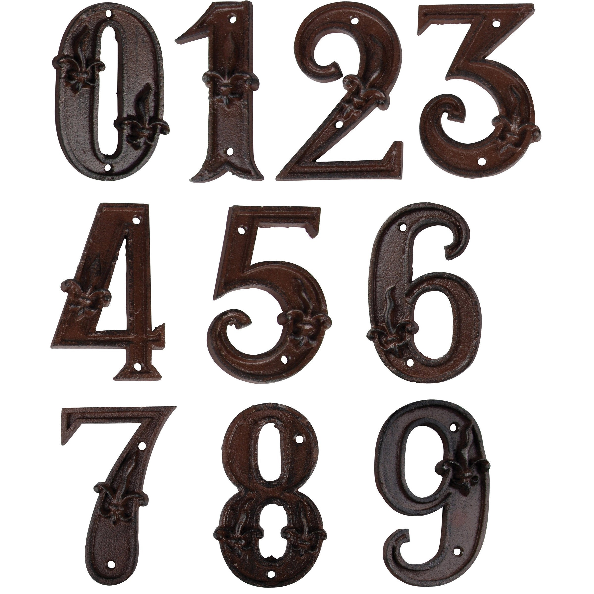 Esschert Design DB62 Cast Iron House Number  - Various Numbers - Premium Signs / Numbers from Fallen Fruits - Just $3.95! Shop now at W Hurst & Son (IW) Ltd