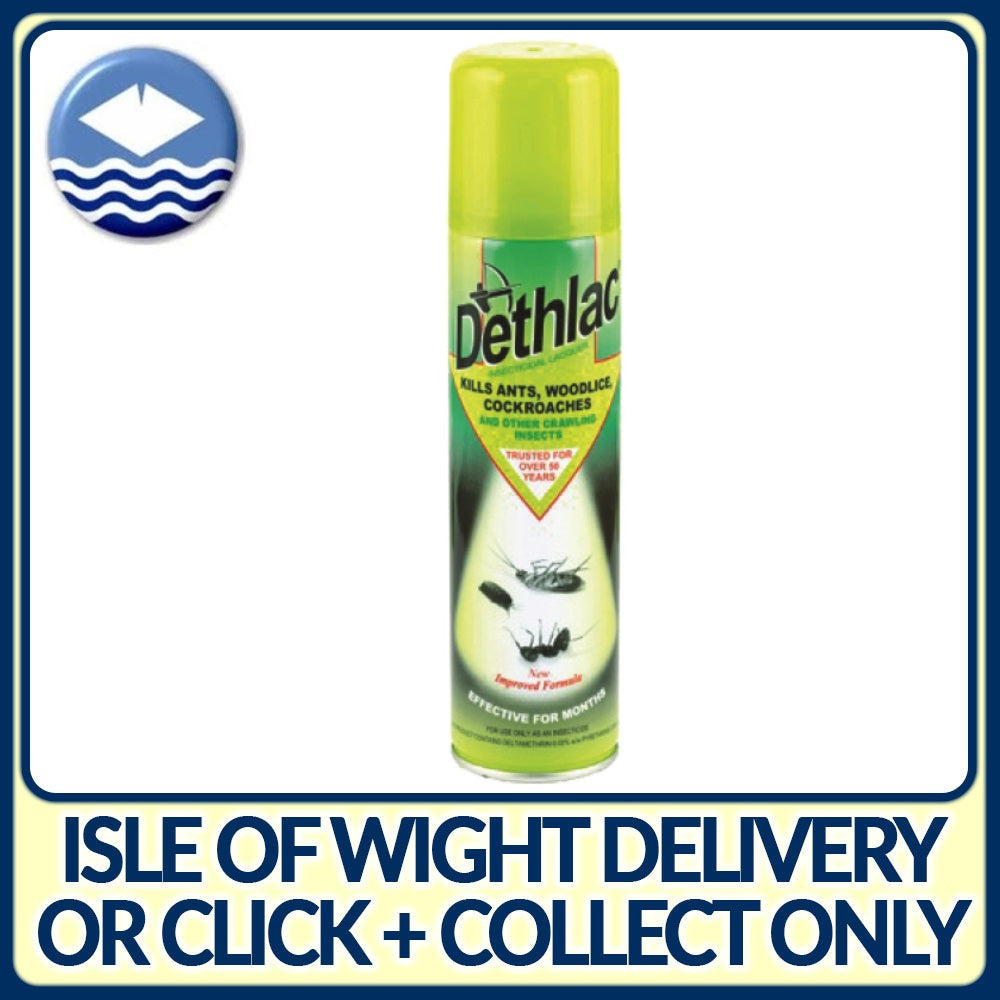 Dethlac TVS001 Insecticidal Lacquer 250ml Aerosol - Premium Insect from STV - Just $6.65! Shop now at W Hurst & Son (IW) Ltd