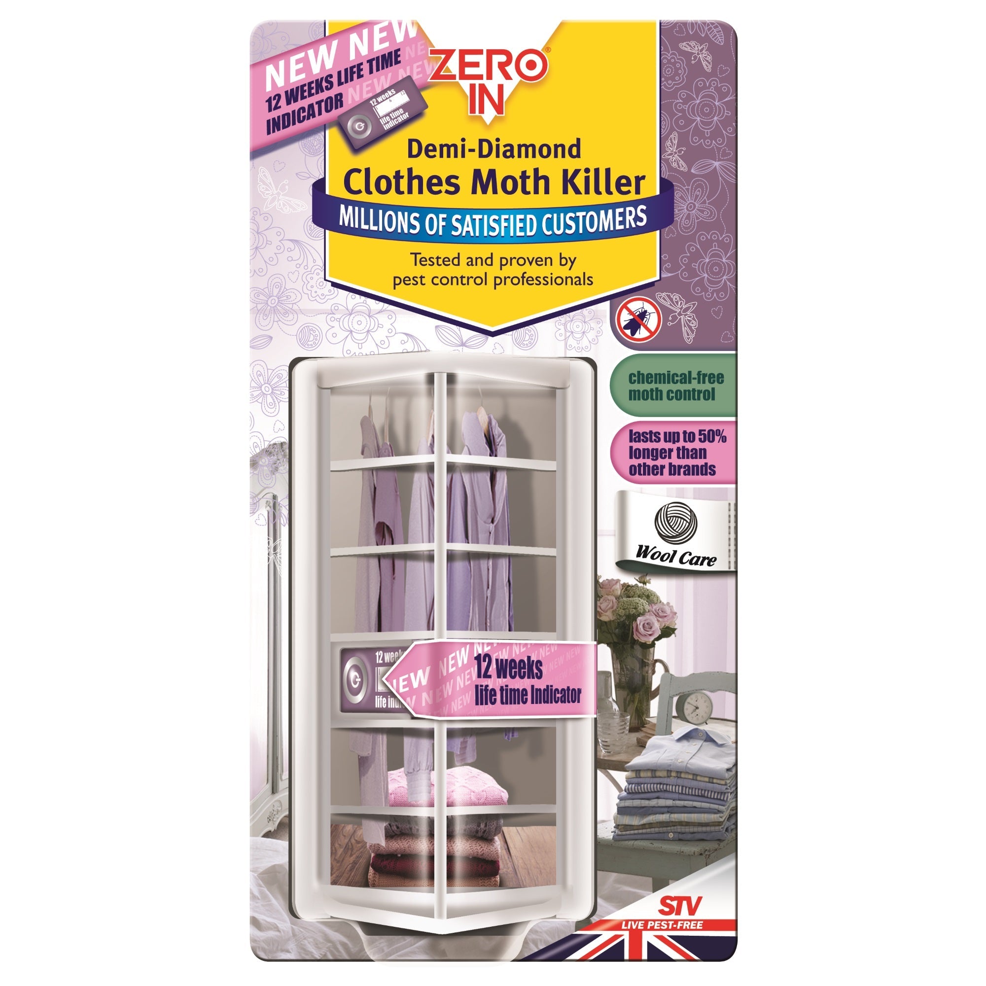 Zero In ZER437 Demi-Diamond Clothes Moth Killer - Premium Insect from STV - Just $4.99! Shop now at W Hurst & Son (IW) Ltd