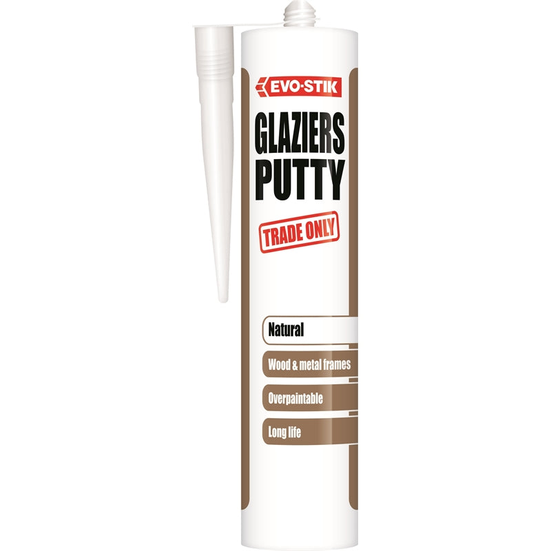 Evo-Stik Glaziers Putty 280ml Cartridge - Natural - Premium Putty from Evo-Stik - Just $3.95! Shop now at W Hurst & Son (IW) Ltd