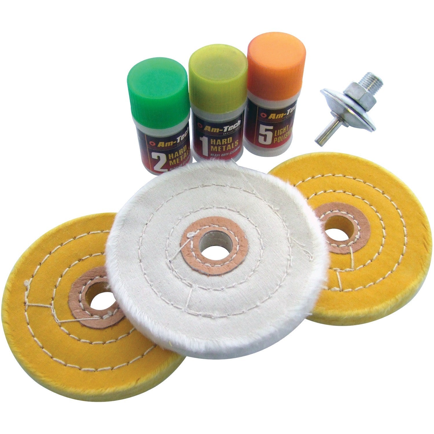 Amtech E2610 Metal Polishing Kit - Premium Polishing Pads/Discs from DK Tools - Just $12.95! Shop now at W Hurst & Son (IW) Ltd