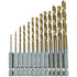 Amtech F1120 HSS Hex 13Pce Bit Set - Titanium Coated - Premium Drill Bits HSS B B from DK Tools - Just $5.5! Shop now at W Hurst & Son (IW) Ltd