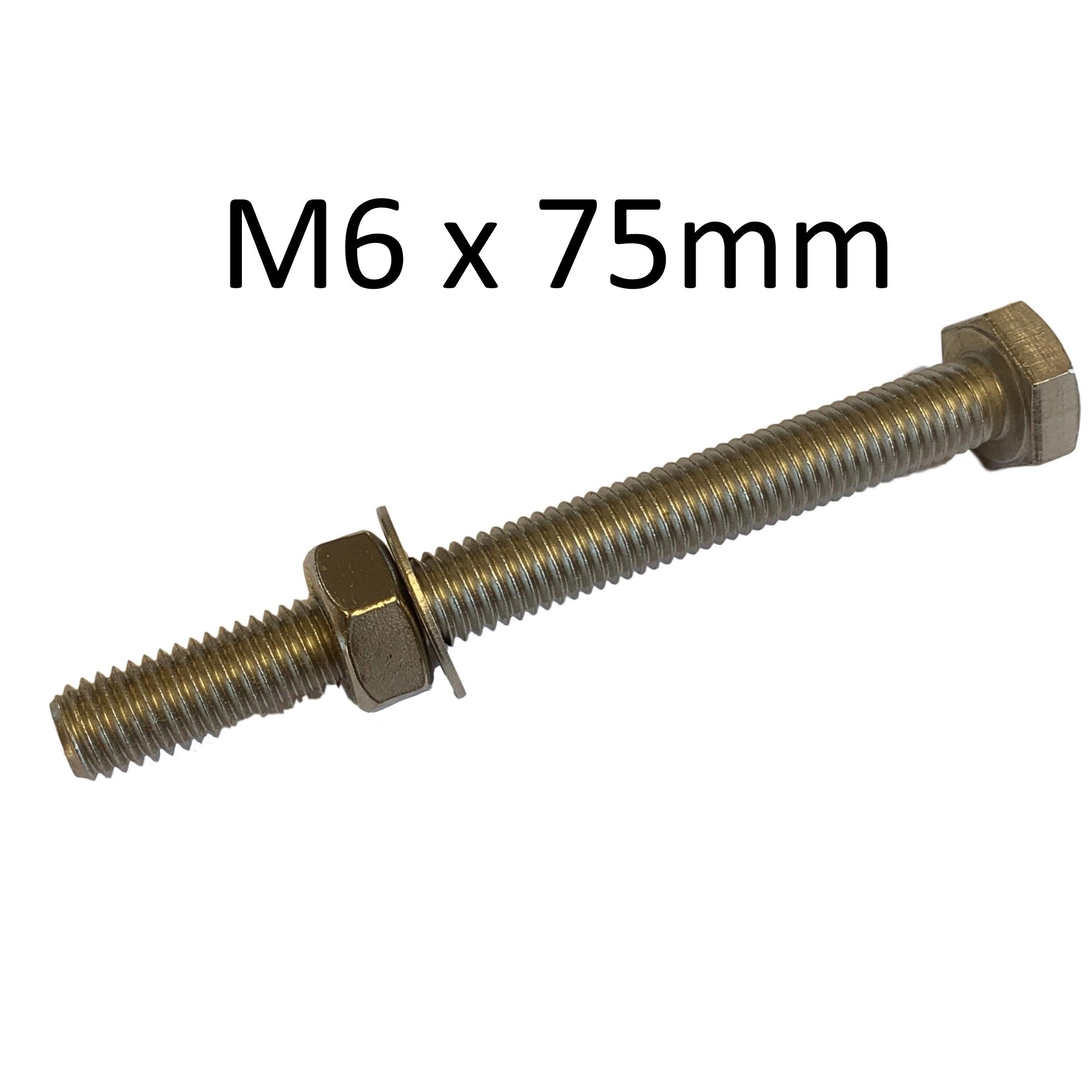Holt Marine M6 Hex Head Stainless Steel Bolts Metric - Various Lengths - Premium Hex Stainless Steel from Holt Marine - Just $3.75! Shop now at W Hurst & Son (IW) Ltd