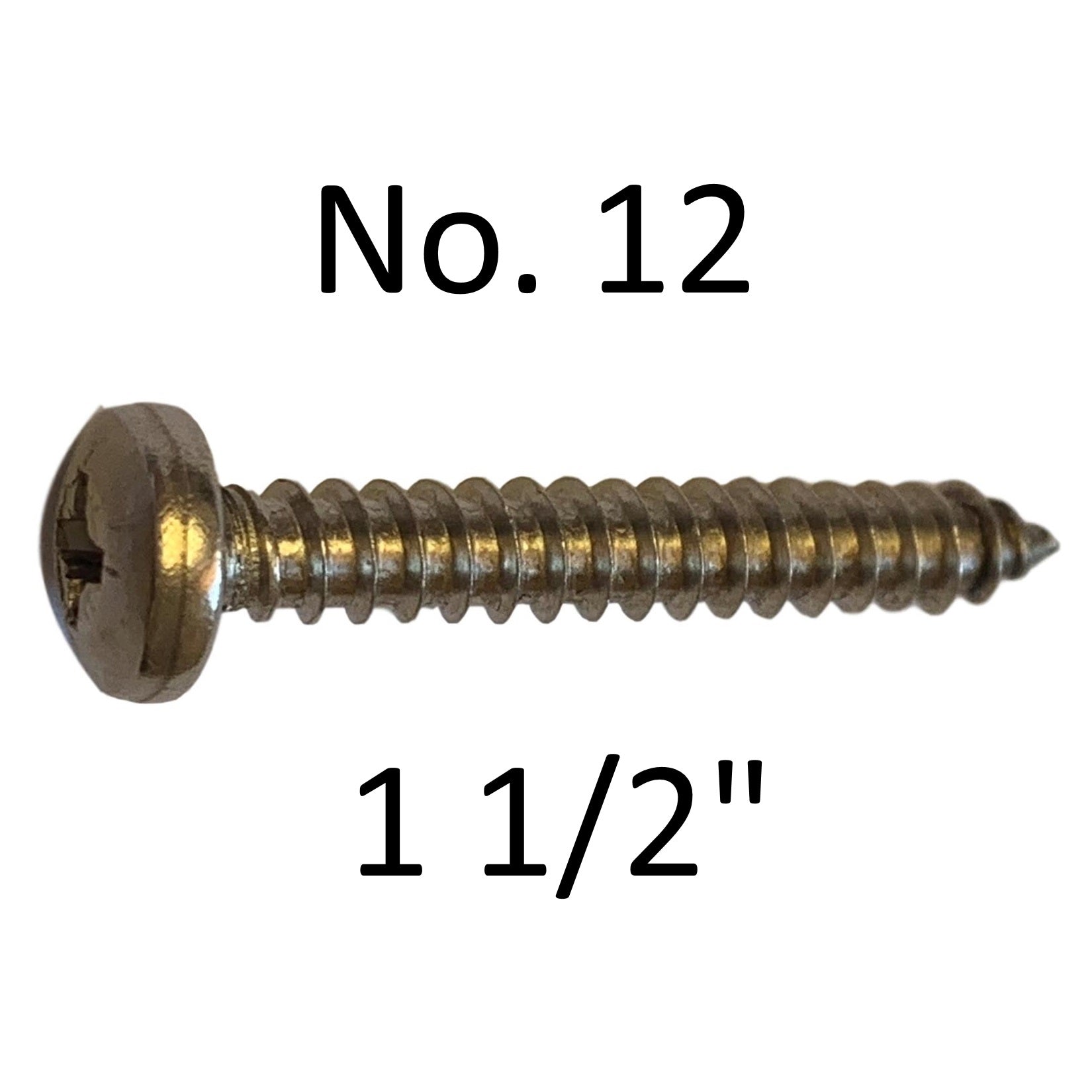 Holt Marine No.12 S/Steel Pan Head Pozi Self Tapper Screws - Various Packs 1 1 2" (38mm) Screws Holt Marine Brand_Holt Marine Collections_Self Tapping Screws Google Product Holt Marine Machine Screws Product Type_Screws Screws & Nails Self Tappers Self Tapping Self Tapping Screws