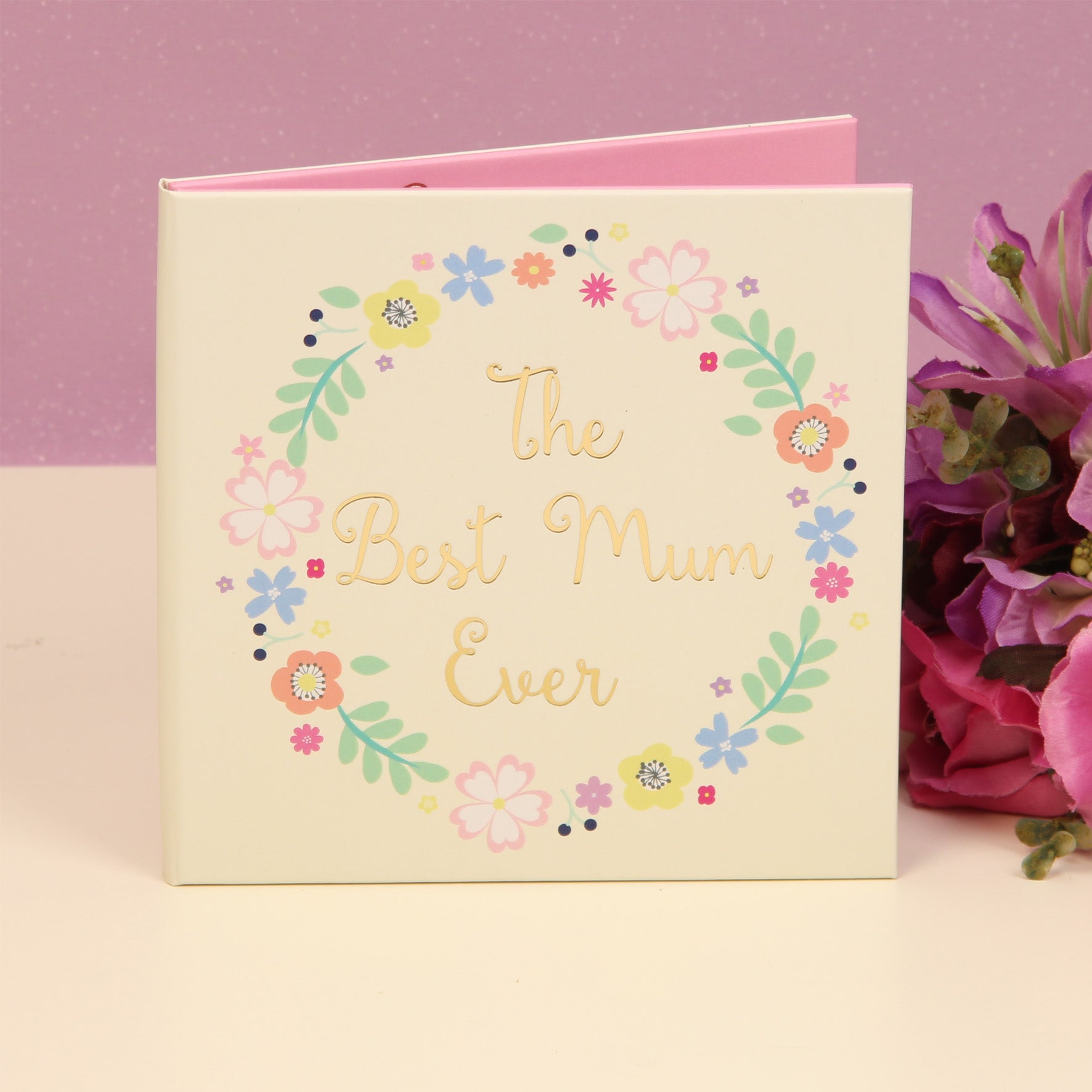 Ditsy Floral FL701 Paperwrap Double Frame - The Best Mum Ever - Premium Picture Frames from Widdop Bingham - Just $5.99! Shop now at W Hurst & Son (IW) Ltd