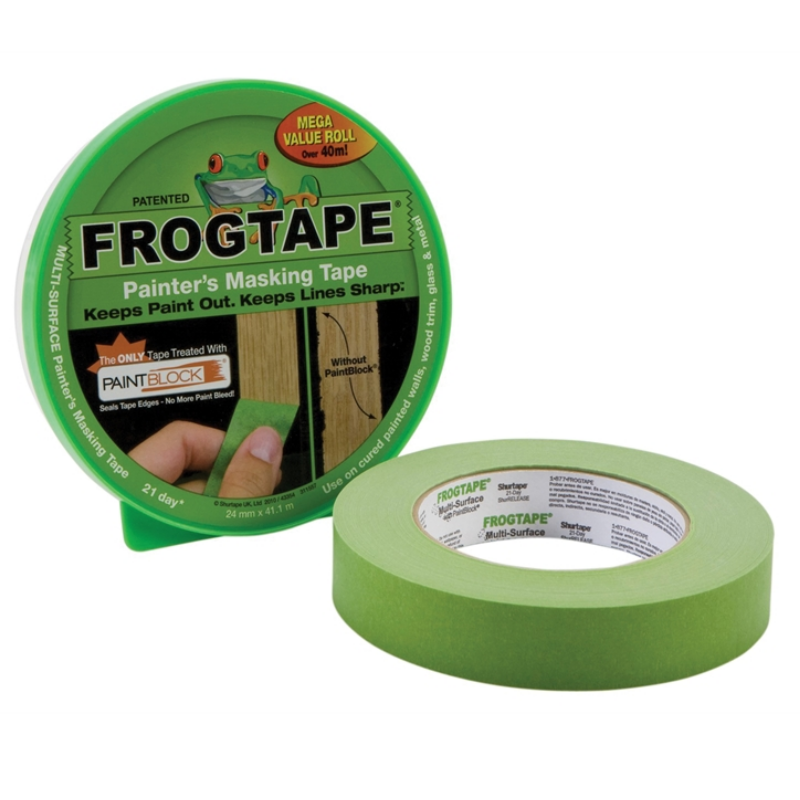 FrogTape Multi-Surface Masking Tape - 24mm x 41.1m - Premium Masking Tape from home hardware - Just $7.99! Shop now at W Hurst & Son (IW) Ltd