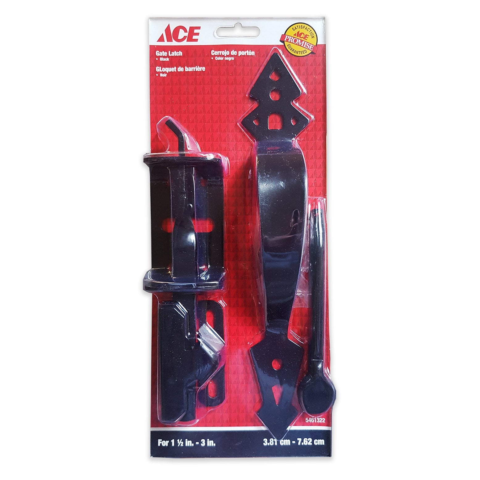 Ace Gate Latch - Gate Mount - Black - Premium Gates / Accessories from Ace Hardware - Just $4.99! Shop now at W Hurst & Son (IW) Ltd