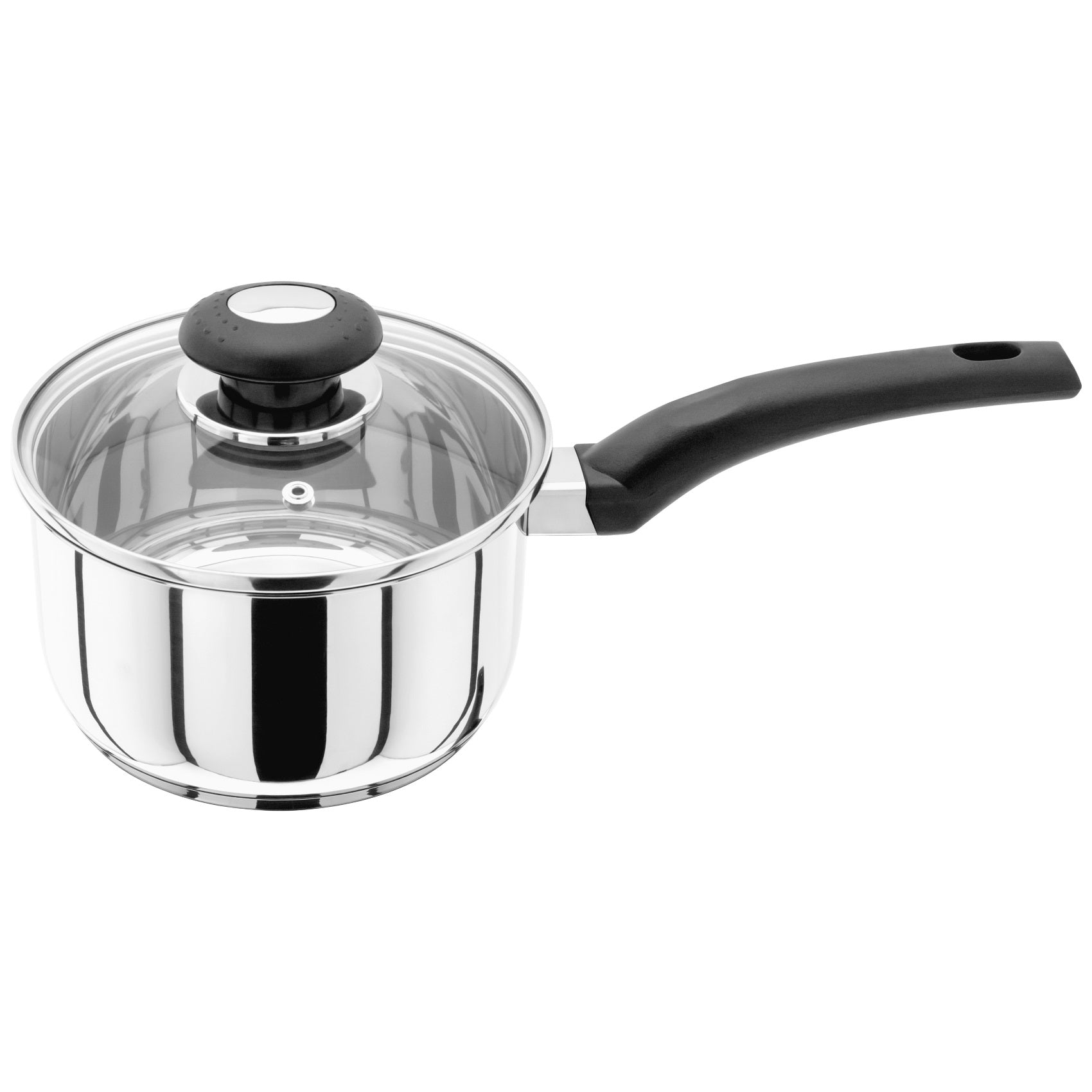 Judge Basics Saucepans with Glass Vented Lids - Various Sizes - Premium Saucepans from Horwoods - Just $22.0! Shop now at W Hurst & Son (IW) Ltd