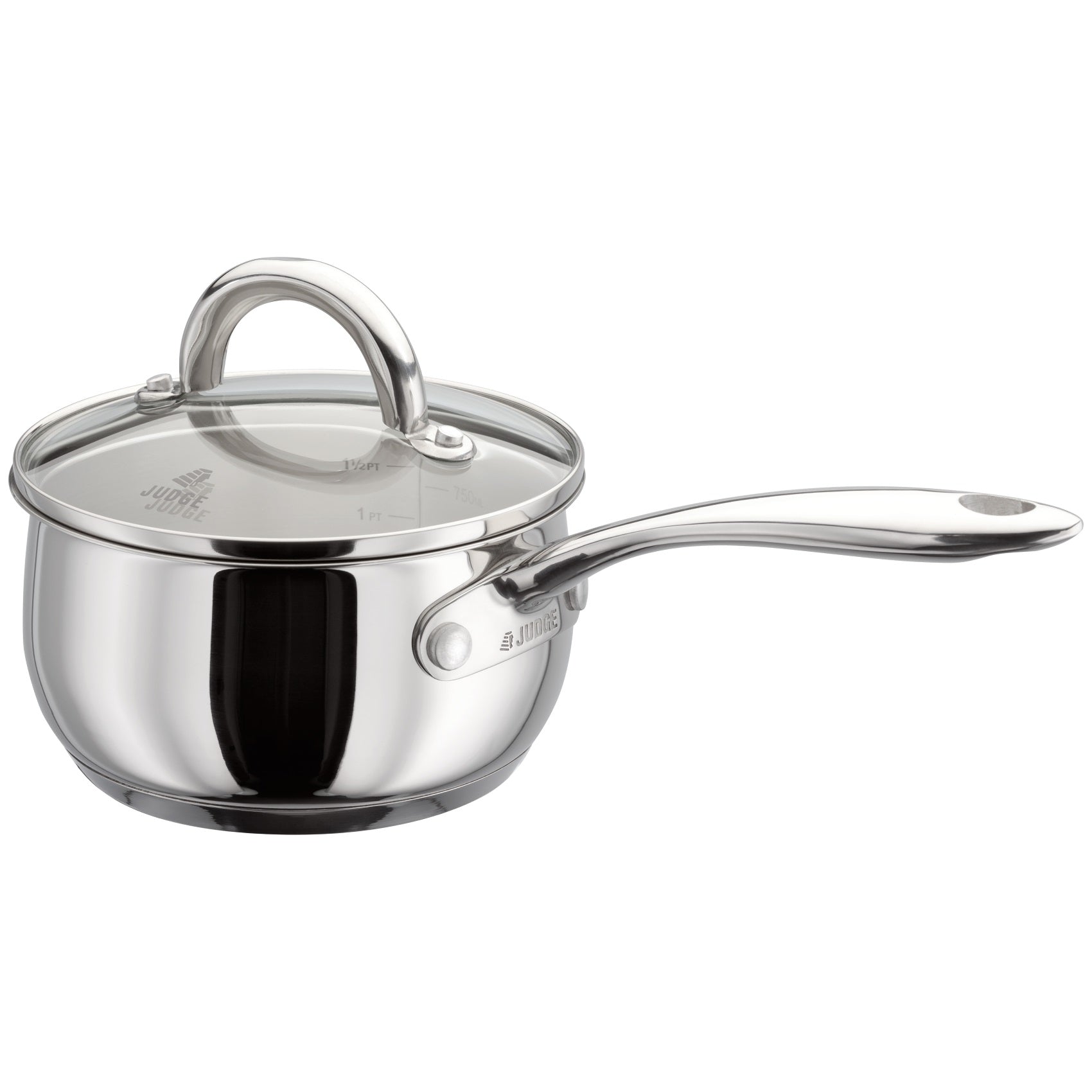 Judge Classic Stainless Steel Saucepans - Various Sizes - Premium Saucepans from Judge - Just $31.0! Shop now at W Hurst & Son (IW) Ltd