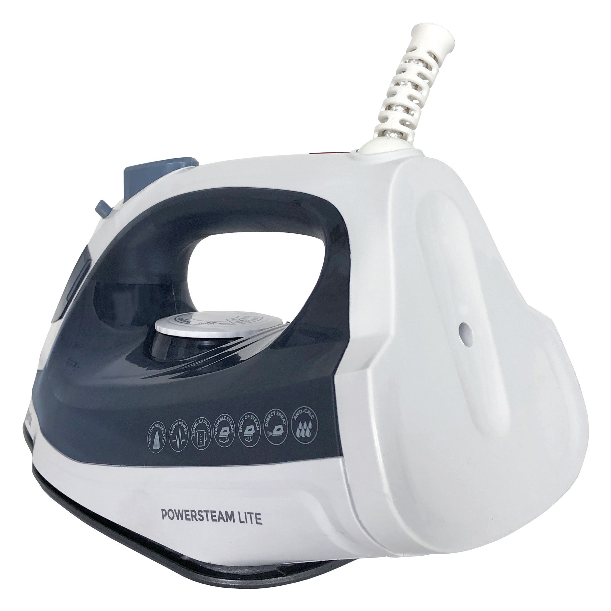 Igenix IG3116 Powersteam Lite 1600w Steam Iron - Blue & White - Premium Steam Irons from igenix - Just $13.50! Shop now at W Hurst & Son (IW) Ltd