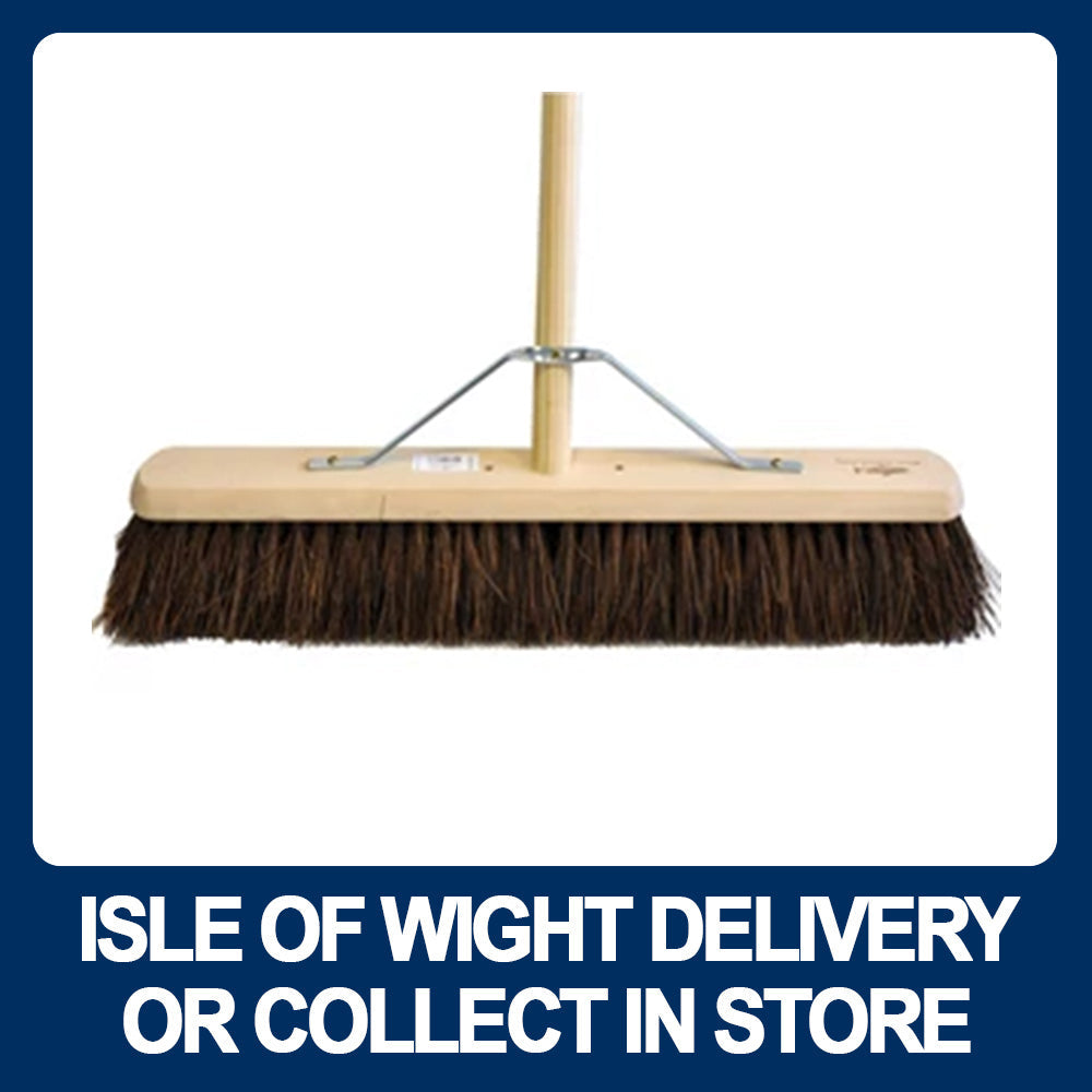 Hill Brush H5/5FHS Medium 610mm Platform Broom Fitted with Handle and Stay - Premium Brushes / Brooms from Hill Brush - Just $23.99! Shop now at W Hurst & Son (IW) Ltd