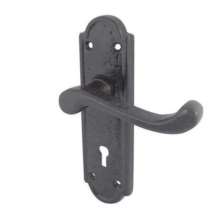 Frelan JAB300Z Turnberry Lever Lock Handle - Black - Premium Lever Handles from Frelan Hardware - Just $16.5! Shop now at W Hurst & Son (IW) Ltd