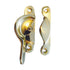 Frelan JV89NPB Narrow  Non-Locking Fitch Fastener - Polished Brass - Premium Window Locks from Frelan Hardware - Just $6.95! Shop now at W Hurst & Son (IW) Ltd