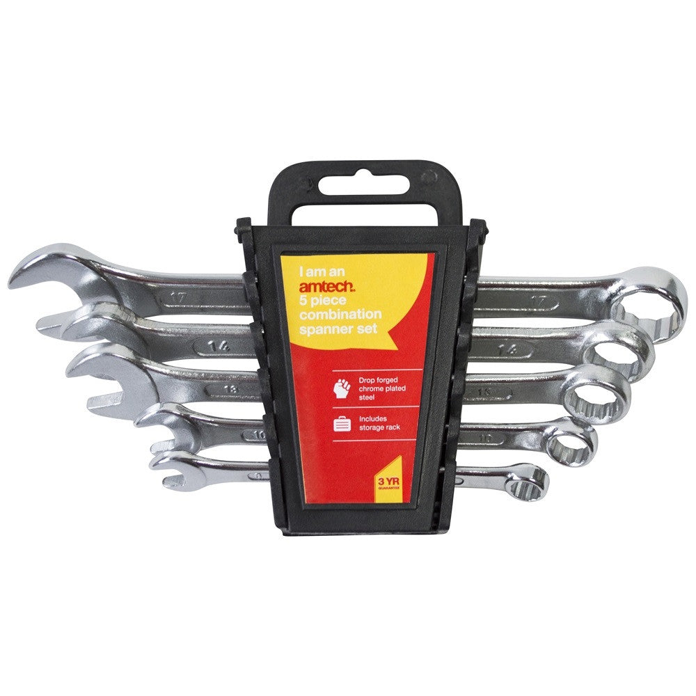 Amtech K0100 Combination Spanner Set 5Pce - Premium Combination Spanners from DK Tools - Just $3.2! Shop now at W Hurst & Son (IW) Ltd