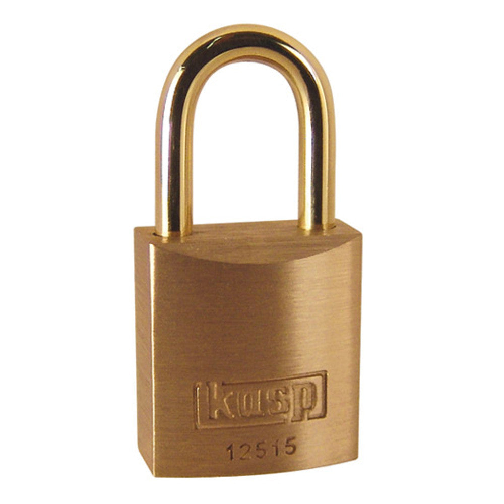 Kasp K12515D Premium Brass Padlock 15mm - Premium Padlocks from KASP - Just $5.99! Shop now at W Hurst & Son (IW) Ltd
