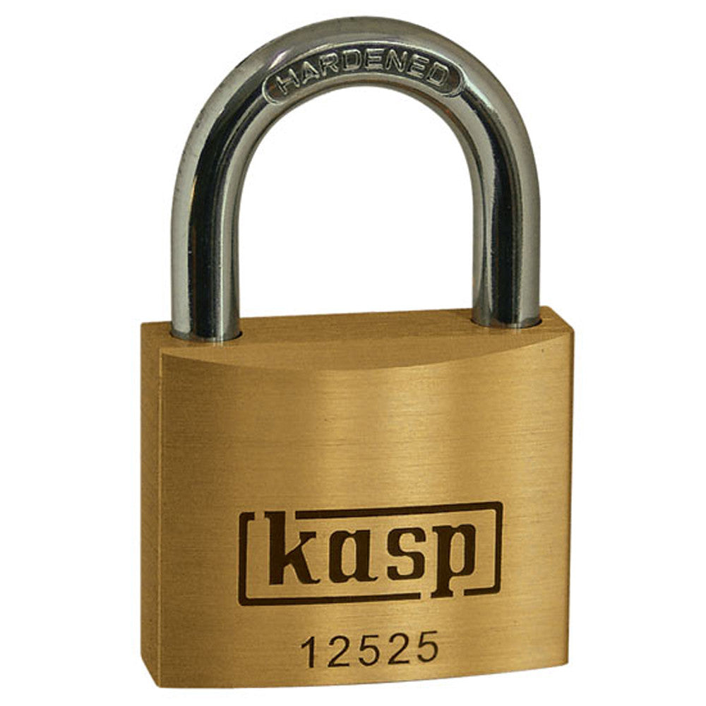 Kasp K12525D Premium Brass Padlock 25mm - Premium Padlocks from KASP - Just $7.25! Shop now at W Hurst & Son (IW) Ltd