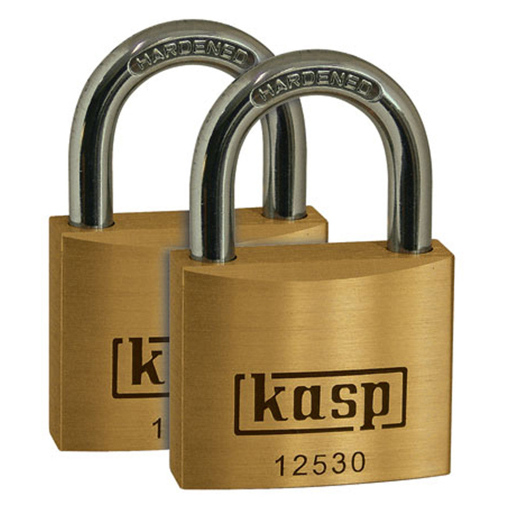 Kasp K12530D2 Premium Brass Padlock 30mm - Twin Pack Padlocks KASP Brand_Kasp C.K Carl Kammerling Ceka CK (Ceka) Collections_Padlocks Google Product Locks Padlocks Padlocks & security Product Type_Padlocks Security & General Ironmongery