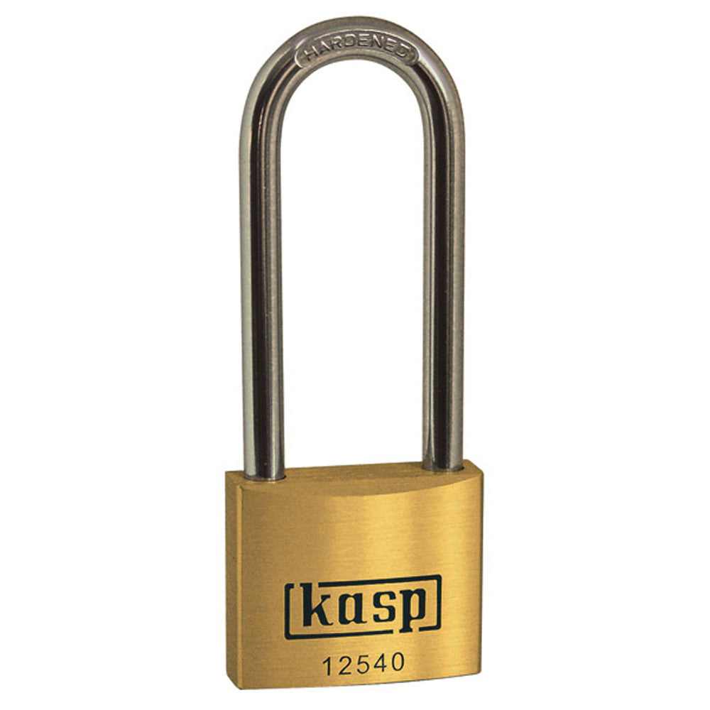 Kasp K12540L63D Premium Brass Padlock 40x63mm - Premium Padlocks from KASP - Just $12.50! Shop now at W Hurst & Son (IW) Ltd