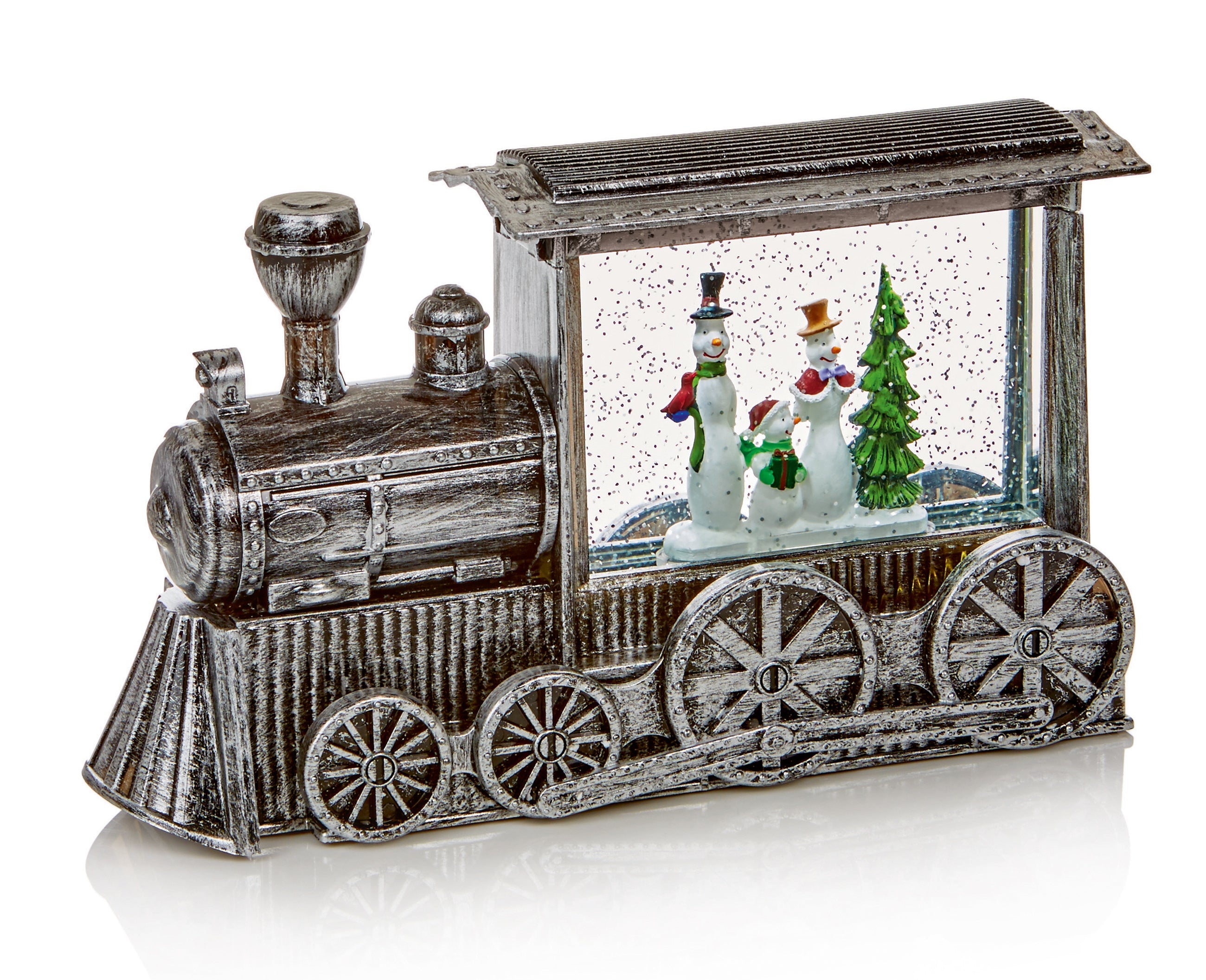 Premier Decorations LB184645 B/O Glitter Water Spinner - Train - Premium Light Up Decorations from Premier Decorations - Just $16.99! Shop now at W Hurst & Son (IW) Ltd