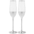Lesser & Pavey LP44511 Silver Flute Glass Set 2 - Premium Drinking Glasses from LESSER & PAVEY - Just $15.95! Shop now at W Hurst & Son (IW) Ltd