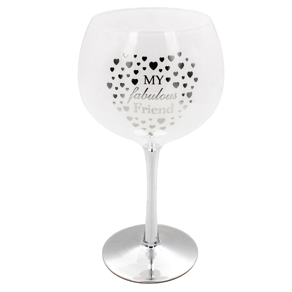 Lesser & Pavey LP47341 Heart to Home Gin Glass - My Fabulous Friend - Premium Drinking Glasses from LESSER & PAVEY - Just $13.99! Shop now at W Hurst & Son (IW) Ltd