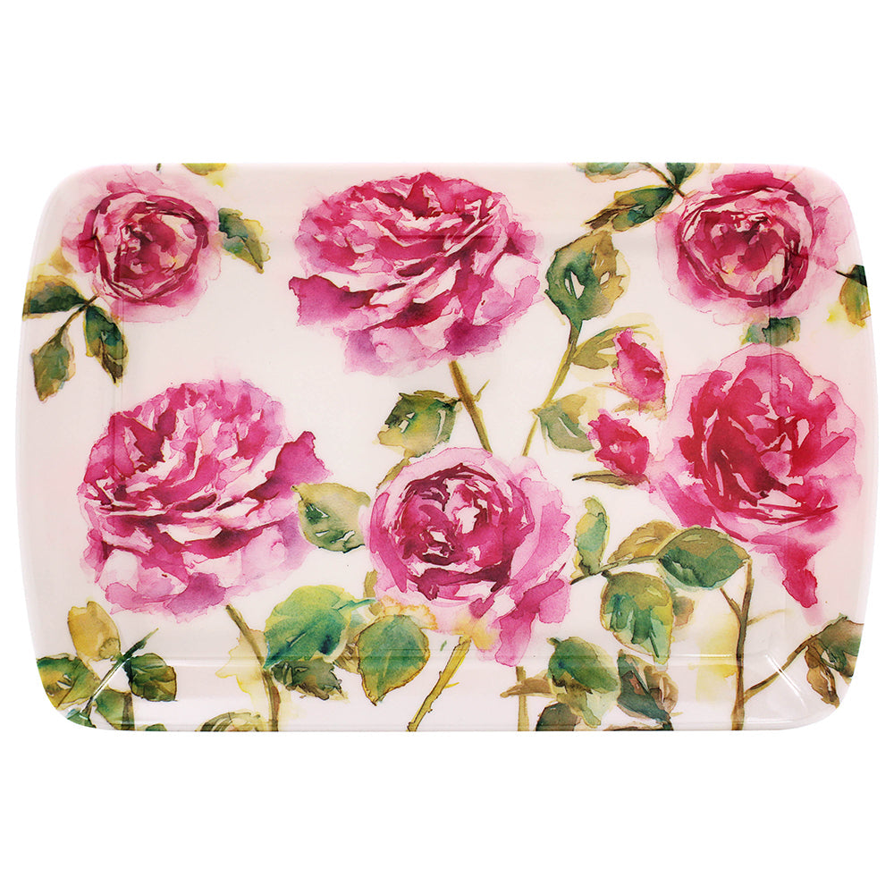 Lesser & Pavey LP95478 Rose Garden Small Tray - Premium Trays from LESSER & PAVEY - Just $1.99! Shop now at W Hurst & Son (IW) Ltd