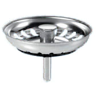 Plumb Best 45498 Basket Sink Plug Strainer - Stainless Steel - Premium Plugs / Strainers from Bulk Hardware Ltd - Just $6.40! Shop now at W Hurst & Son (IW) Ltd