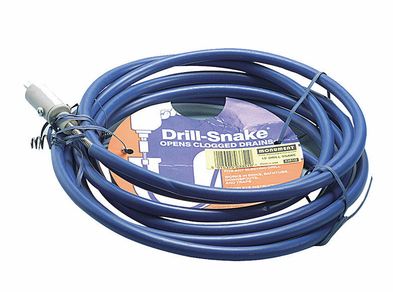 Monument MON3351 3351G Drill Snake - 15ft Snake - Premium Drain Augers from Monument - Just $39.90! Shop now at W Hurst & Son (IW) Ltd