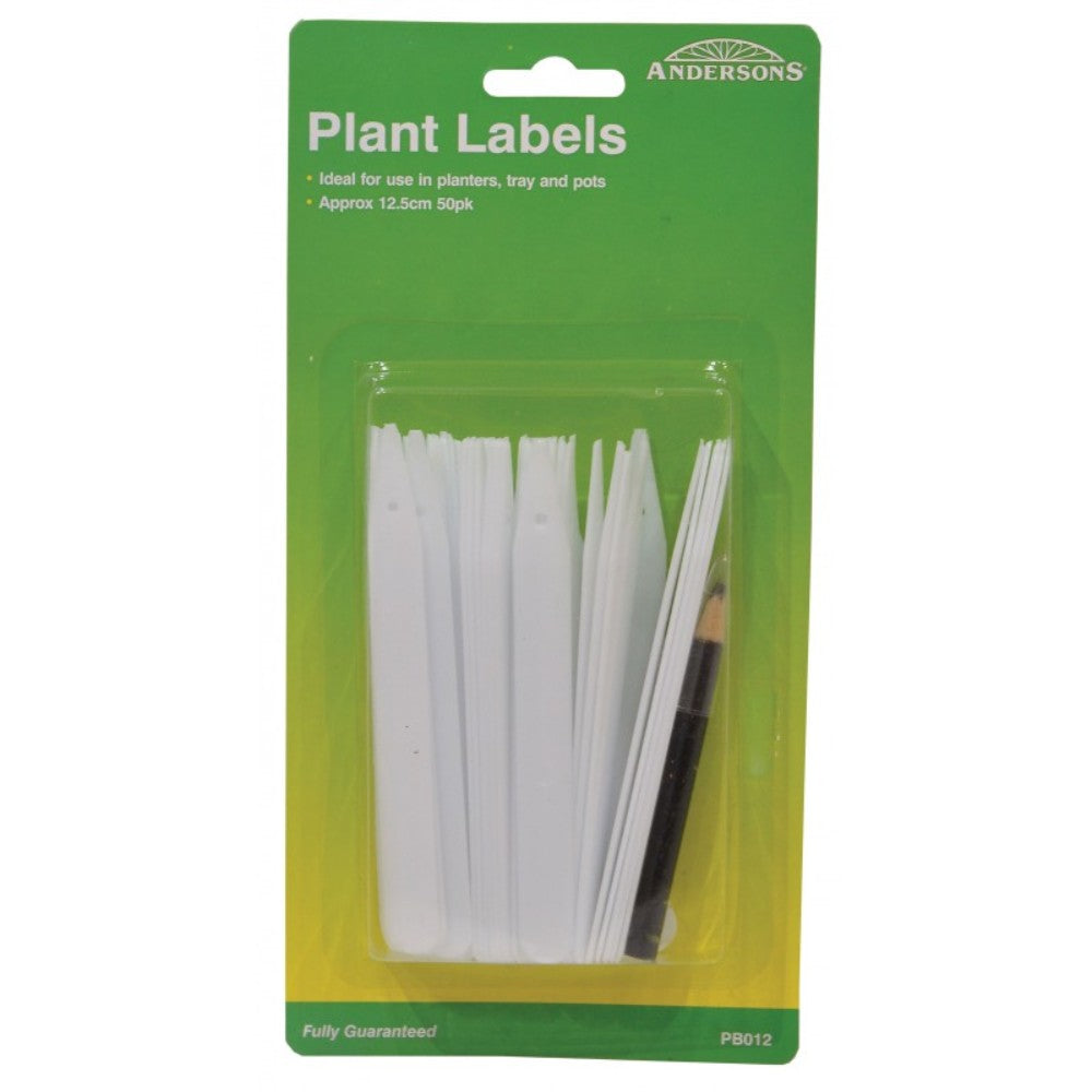 Andersons PB012 Plant Labels & Pencil 125mm - 50pk - Premium Baskets/Planters/Pots from Centurion - Just $3.9! Shop now at W Hurst & Son (IW) Ltd